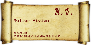 Meller Vivien névjegykártya